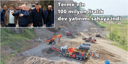Terme'de Çarklar Üretim İçin Dönüyor